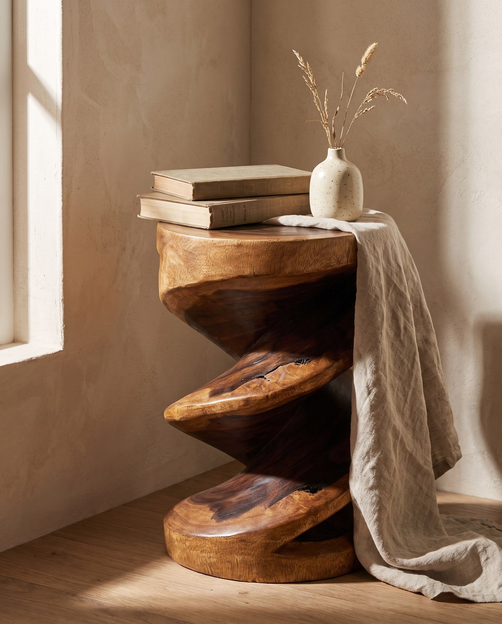 Saetta Spiral Zigzag Side Table