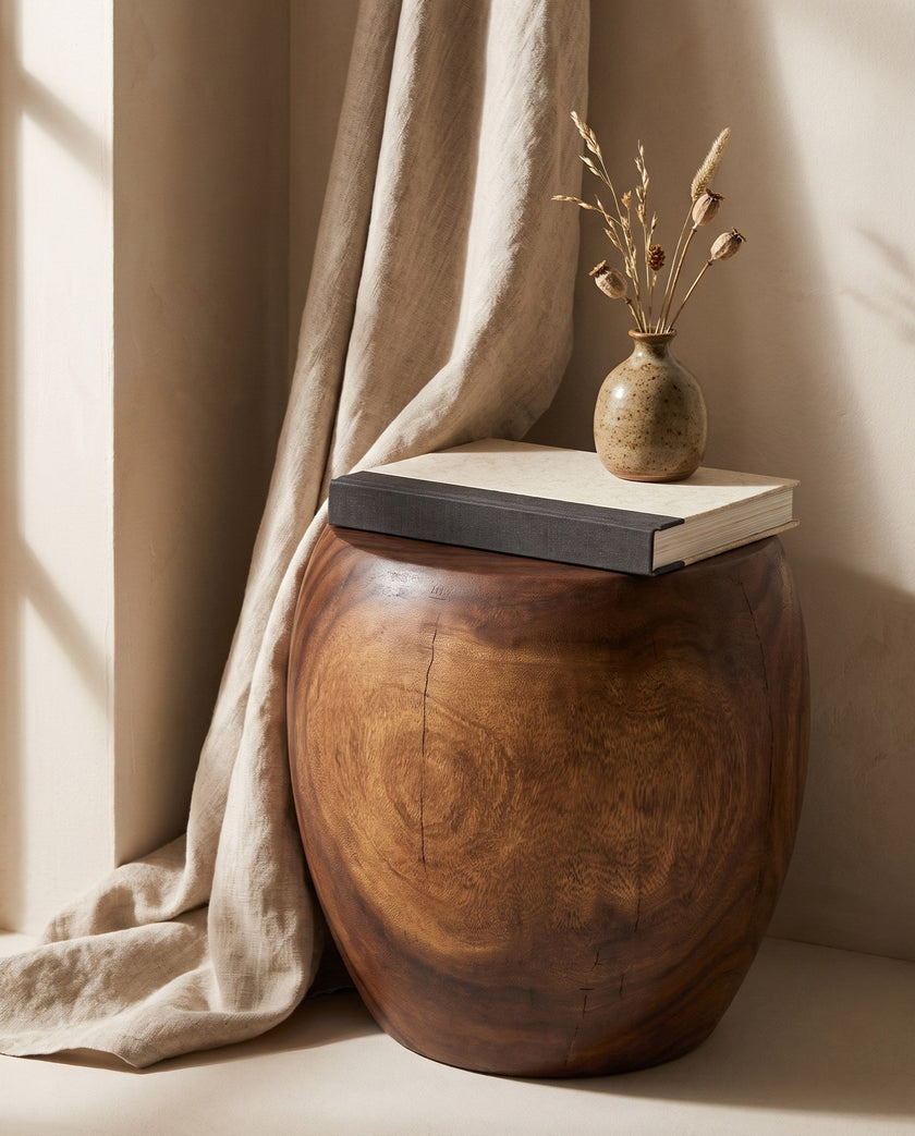Tamburo Pouf Stool Table