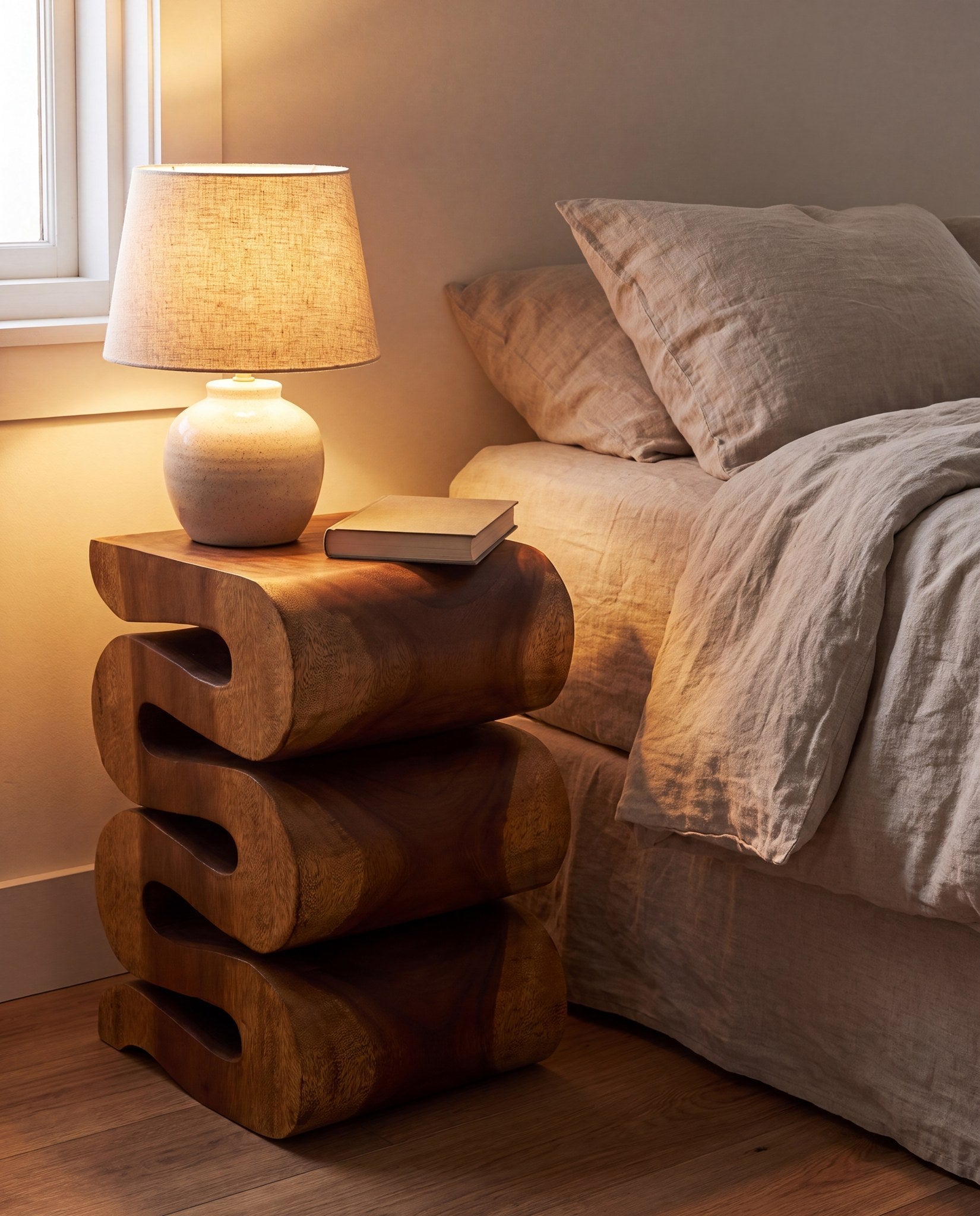 Flusso Wave Twist Side Table