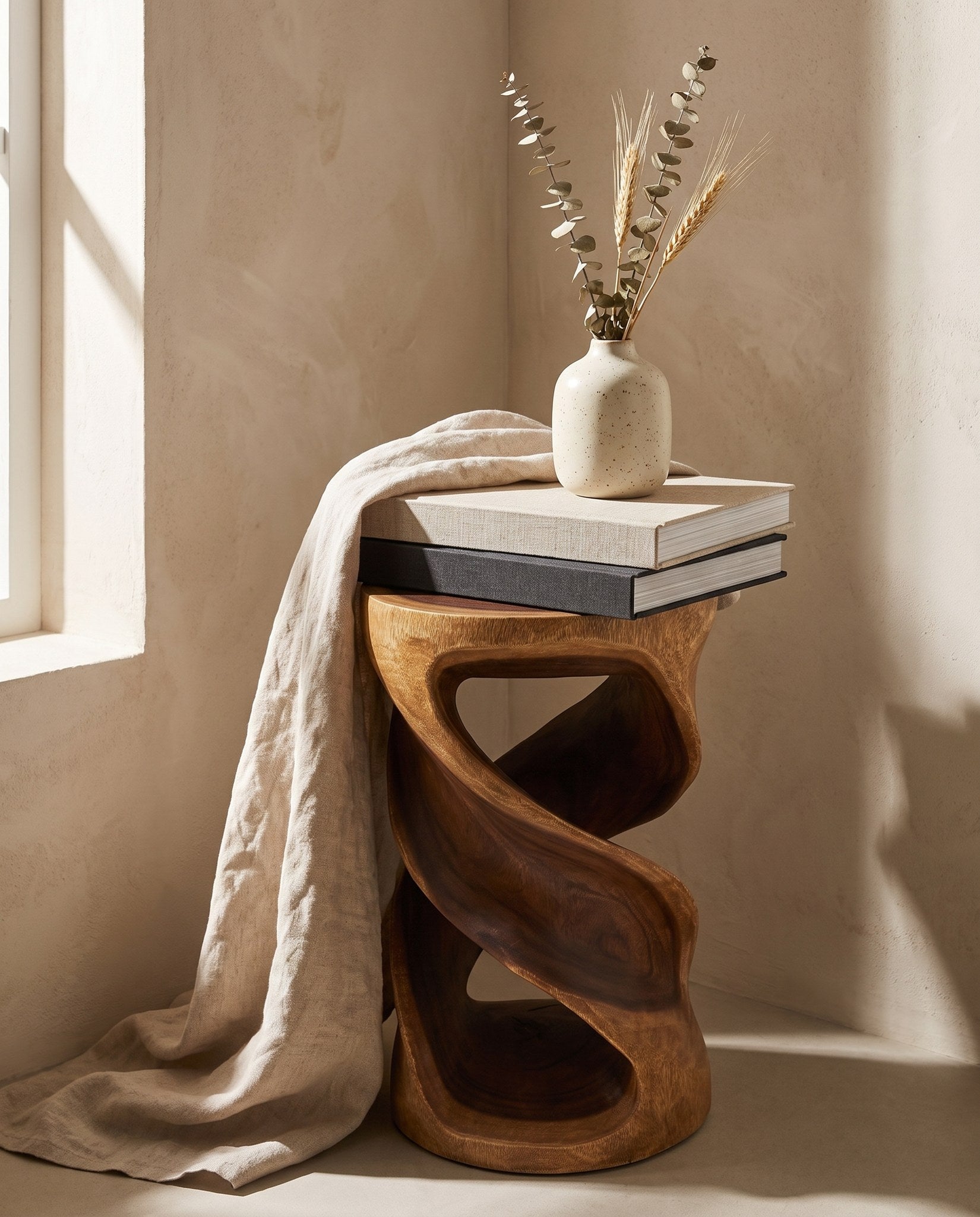Spirale Round Double Twist Side Table