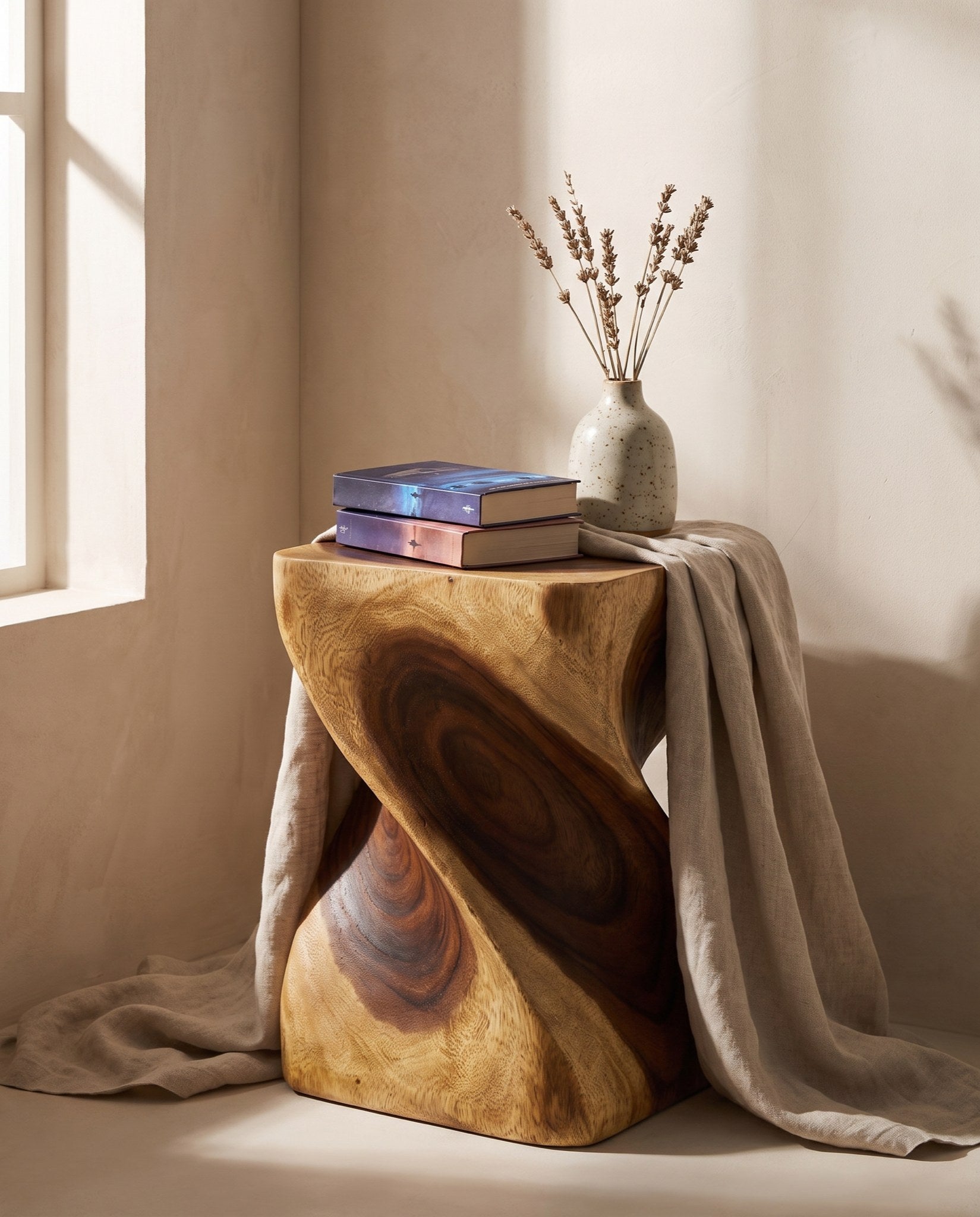 Quadro Square Twist Side Table