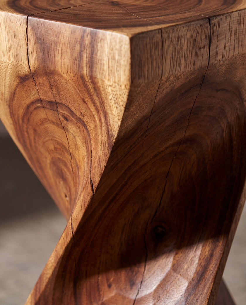 Torsione Single Twist Stool Table